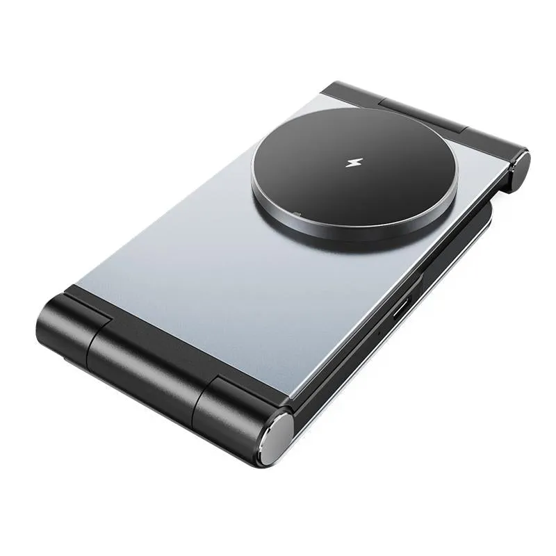 15W 3 In 1 Foldable Desktop Wireless Charger