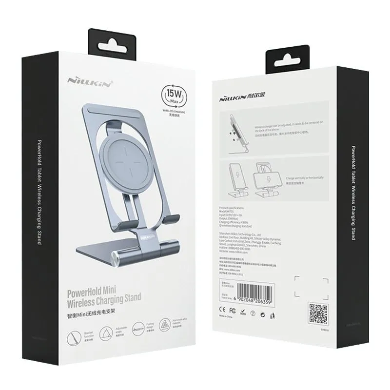 15W Foldable Wireless Charger & Phone Holder