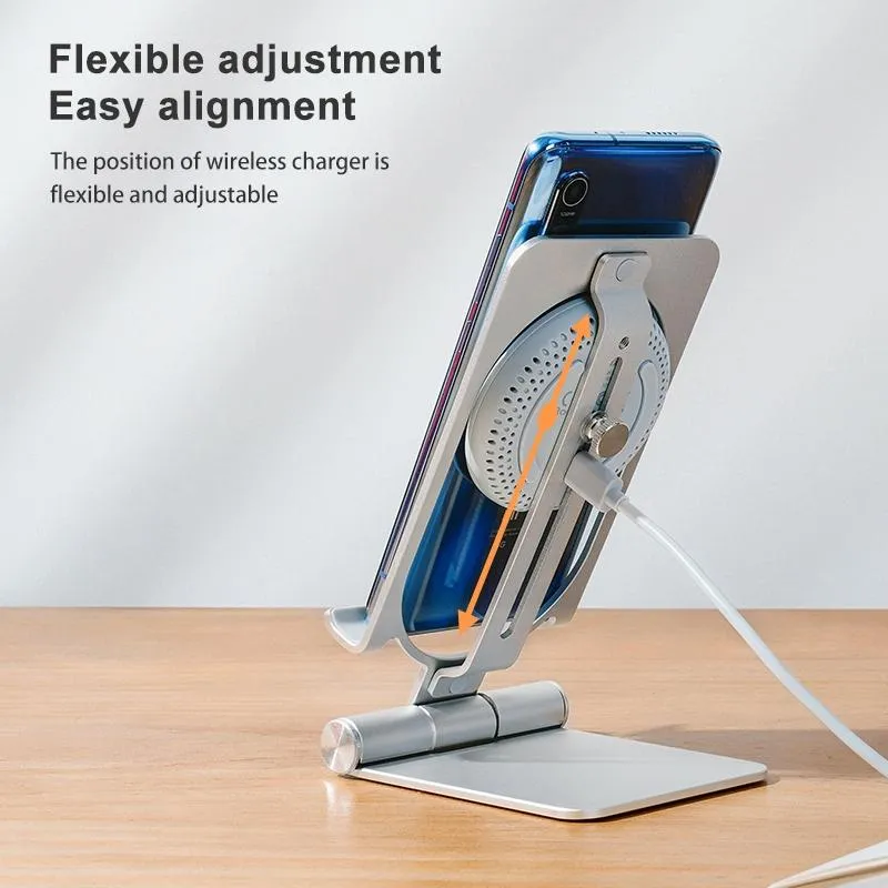 15W Foldable Wireless Charger & Phone Holder