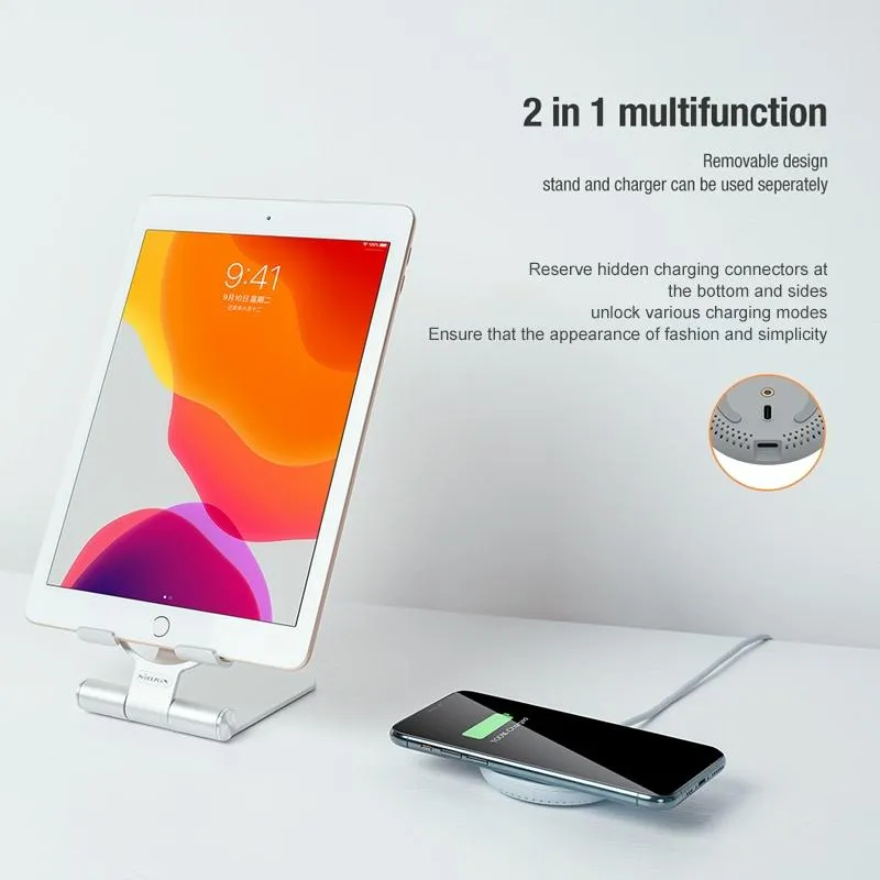 15W Foldable Wireless Charger & Phone Holder