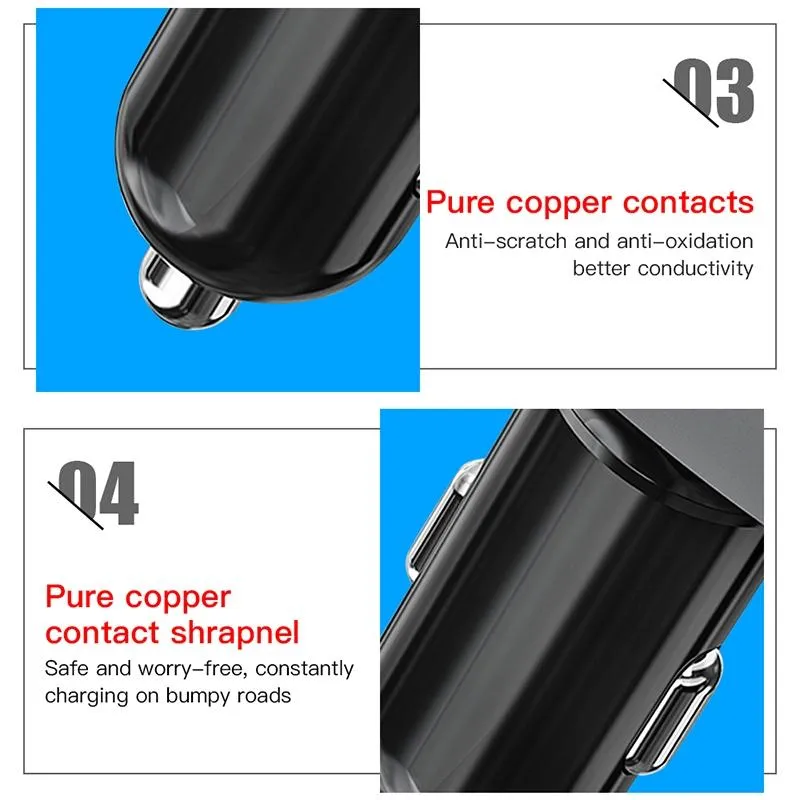 2-in-1 Car Charger - 100w - Compact Design