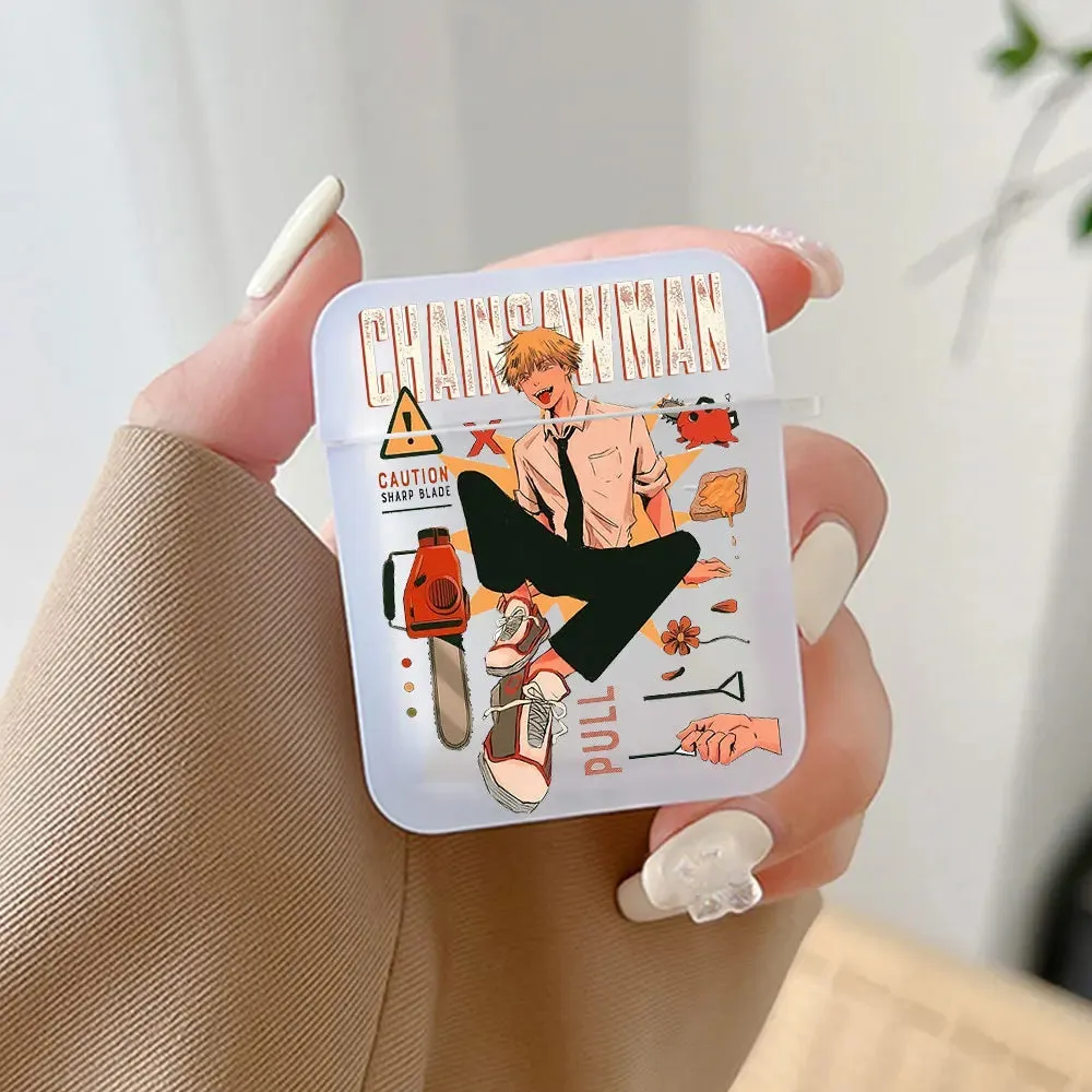 Anime Chainsaw Man Earphone Case for Airpods Pro 2 1 Wireless Bluetooth Cover for Air Pods 3 2 Charging Box Accessories