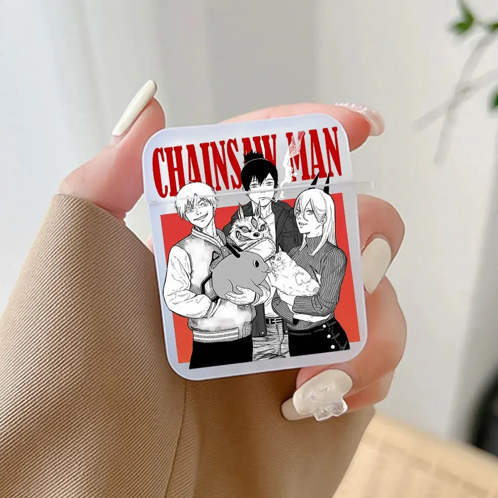 Anime Chainsaw Man Earphone Case for Airpods Pro 2 1 Wireless Bluetooth Cover for Air Pods 3 2 Charging Box Accessories