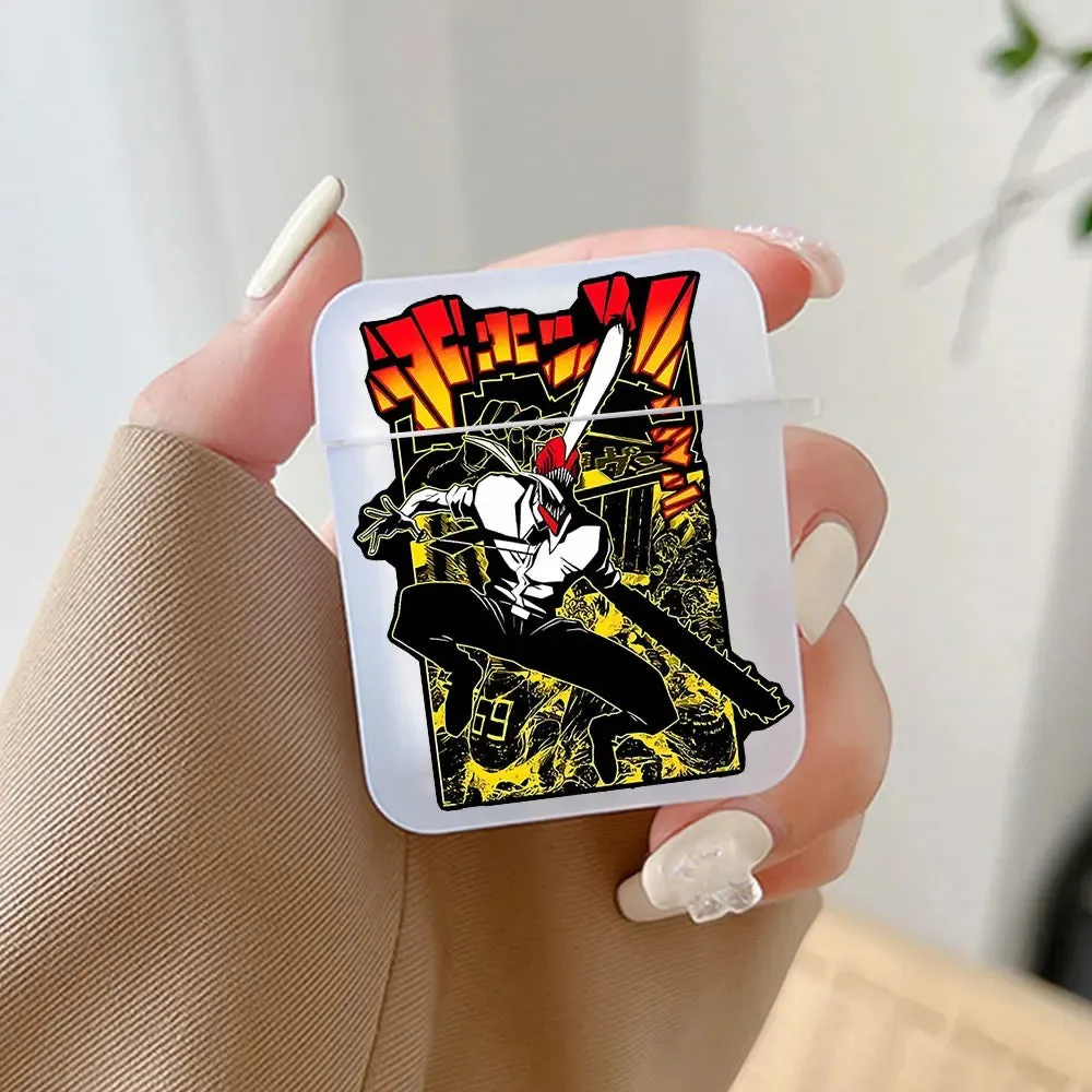 Anime Chainsaw Man Earphone Case for Airpods Pro 2 1 Wireless Bluetooth Cover for Air Pods 3 2 Charging Box Accessories