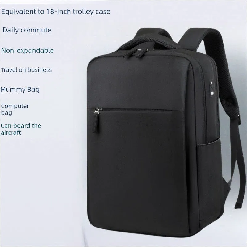 Backpack Men's Scalable Boarding Large Capacity Computer Bag Student Schoolbag