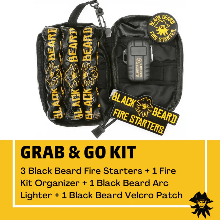 Black Beard Fire Starter Kit - Grab & Go Kit
