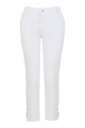 CRISS CROSS HEM CROP PANT