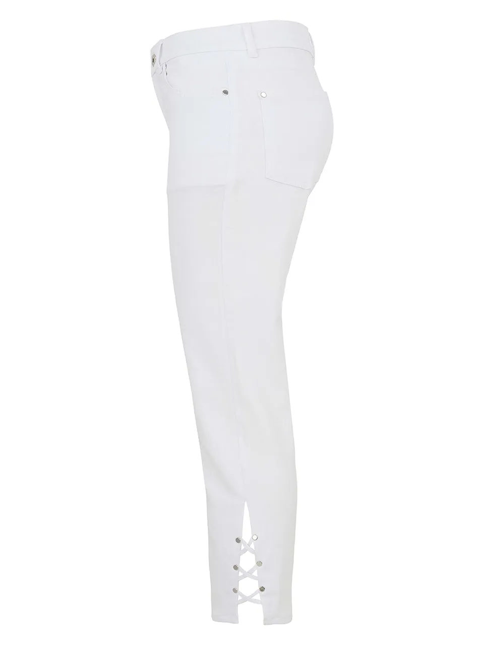CRISS CROSS HEM CROP PANT
