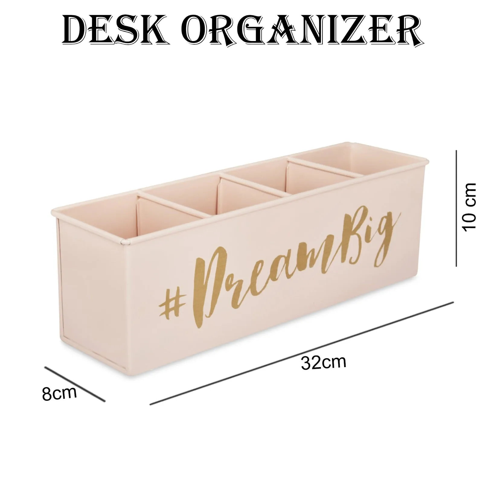 Elan Dream Big Desk Organizer, Cosmetic Organizer, Gadget Organiser (4 Compartment)