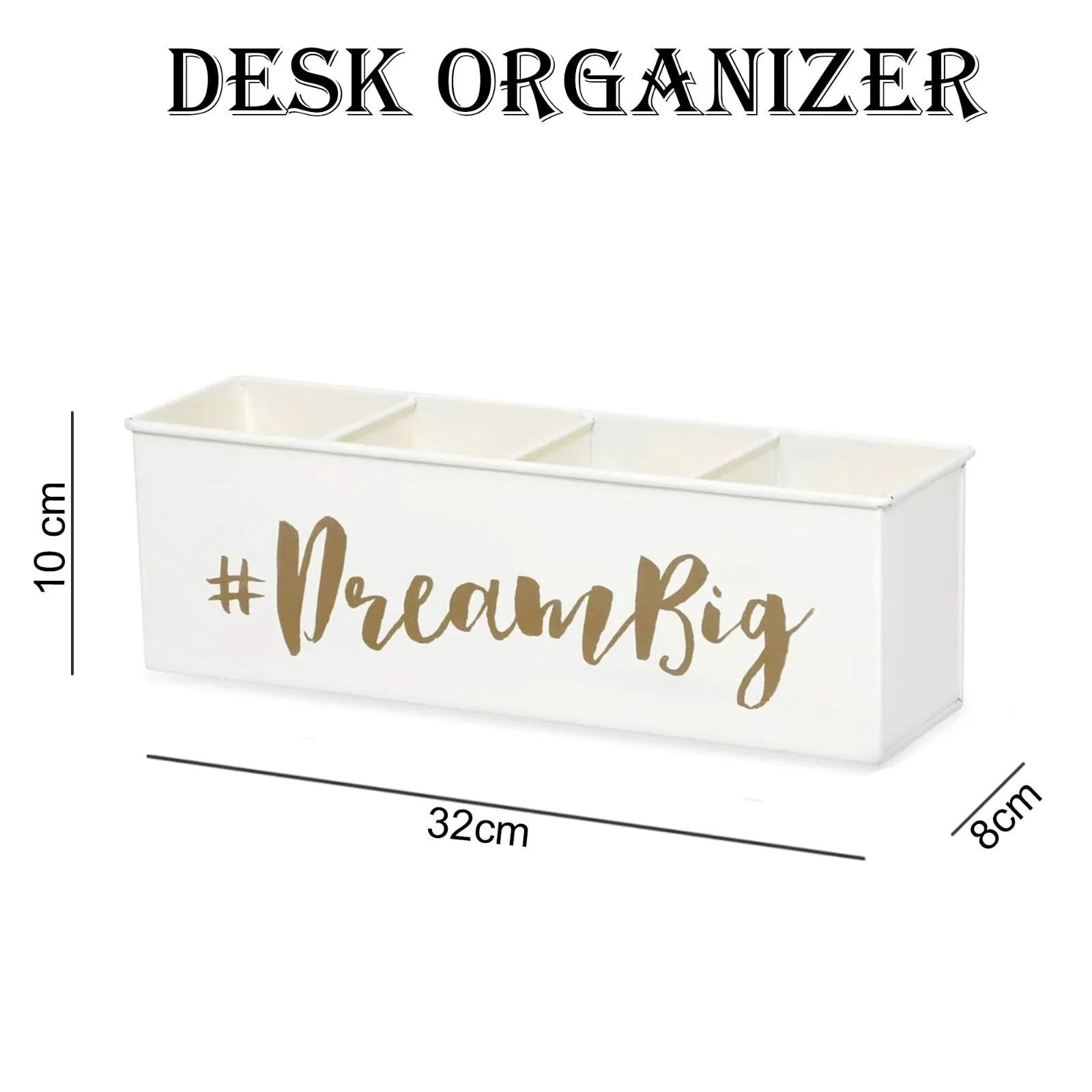 Elan Dream Big Desk Organizer, Cosmetic Organizer, Gadget Organiser (4 Compartment)