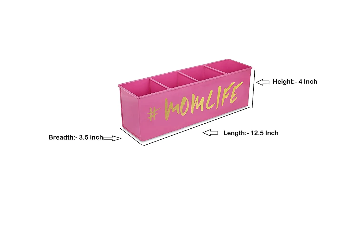 Elan Mom Life Desk Organizer, Cosmetic Organizer, Gadget Organiser (4 Compartment)