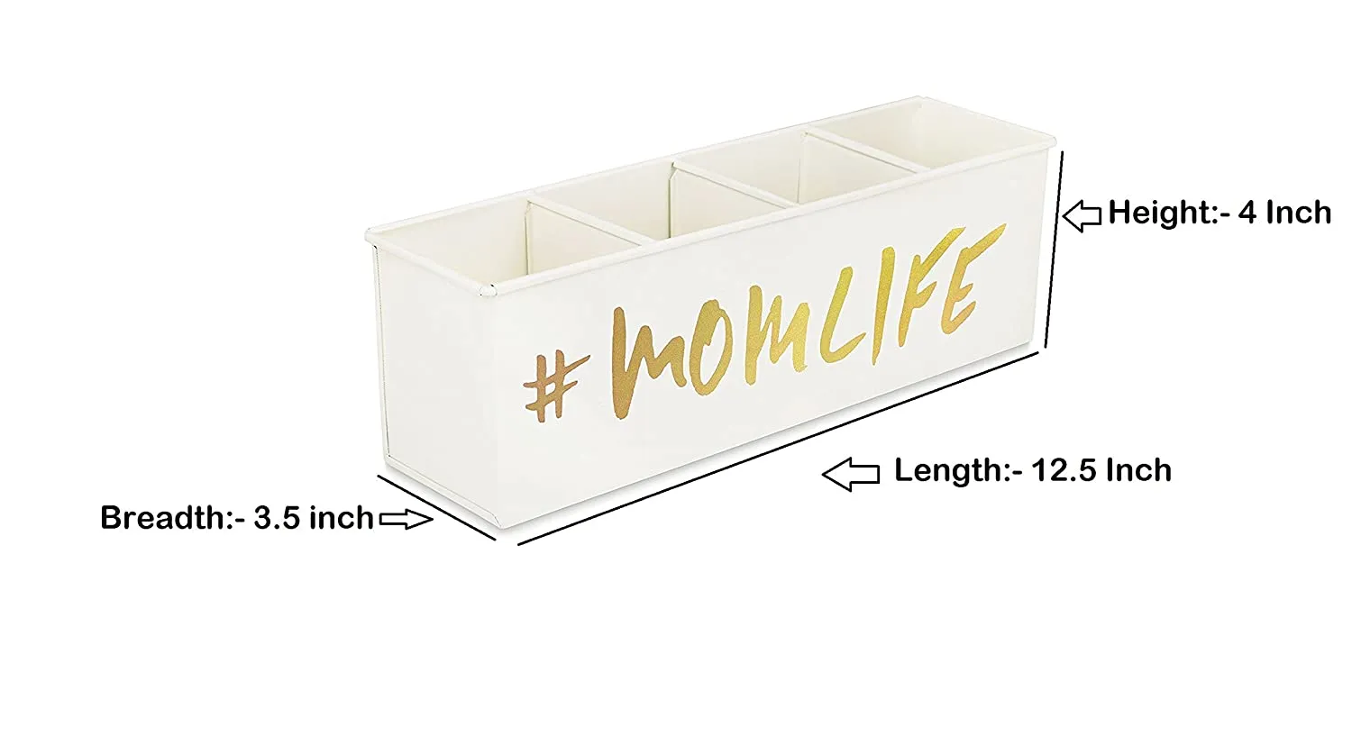 Elan Mom Life Desk Organizer, Cosmetic Organizer, Gadget Organiser (4 Compartment)