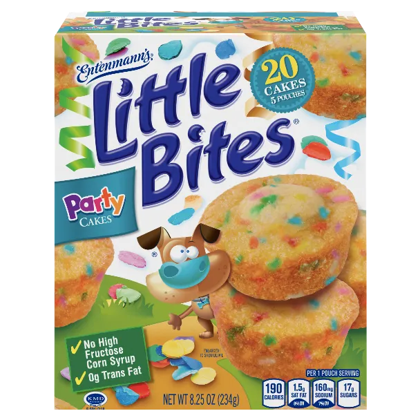 Entenmann's Little Bites, Party Cake Mini Muffins, 5 Ct