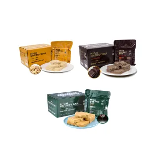 High Energy Ration Bars - Peanut, Chocolate and Lightly Salted (3 Pack)