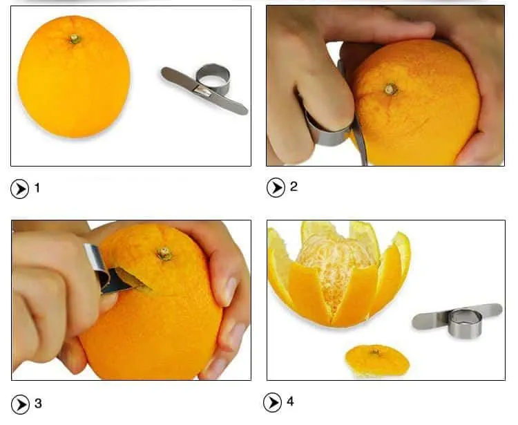 Kitchen Gadget Stainless Steel Citrus Peeler
