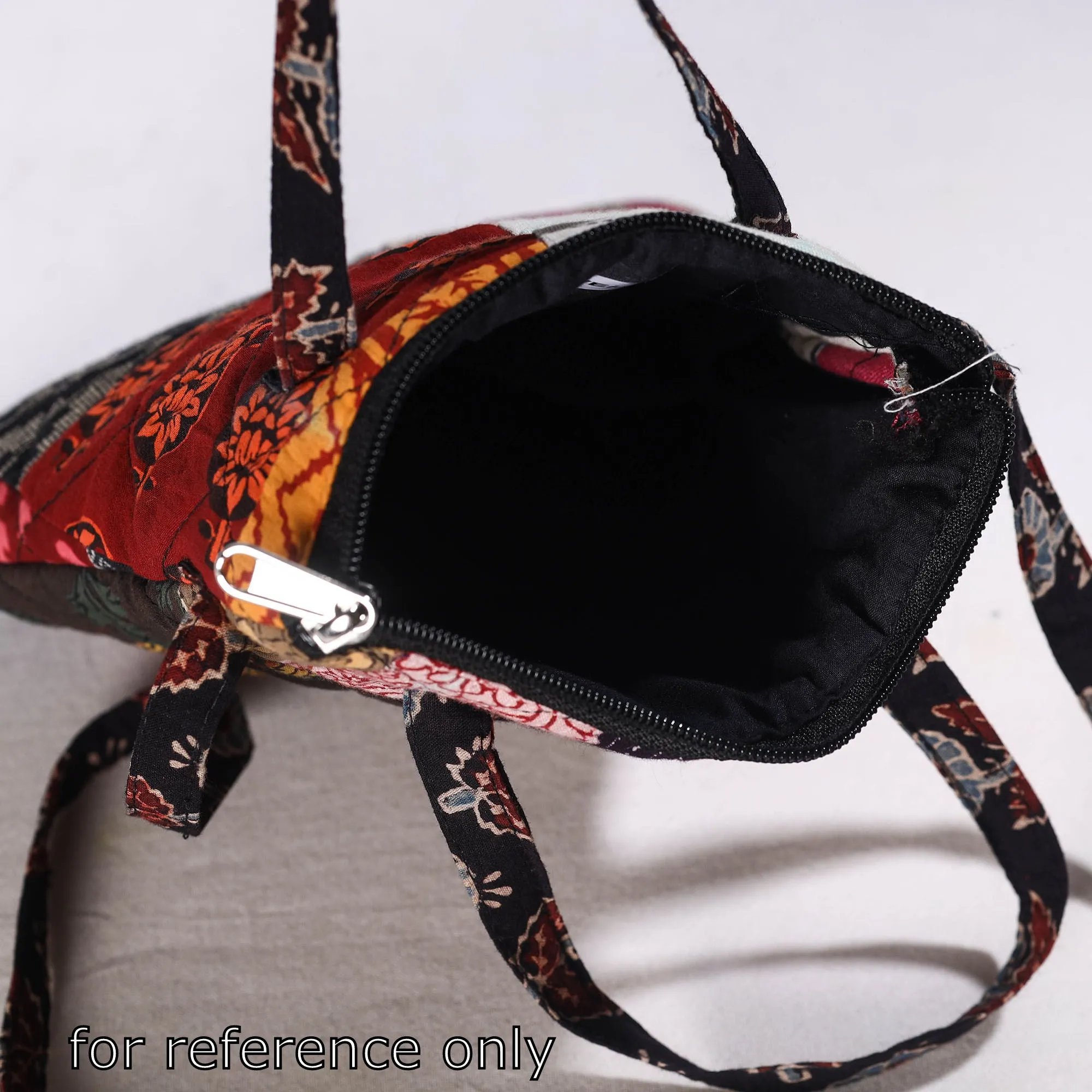 Multicolor - Handmade Quilted Cotton Patchwork Sling Bag 35