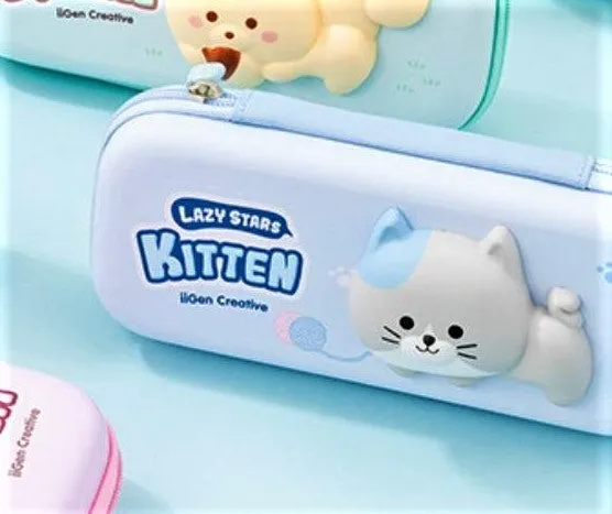 Multifunctional Pencil Case Student Stationery Storage Box With Cute Cartoon Stress Relief Toy Pencil Box