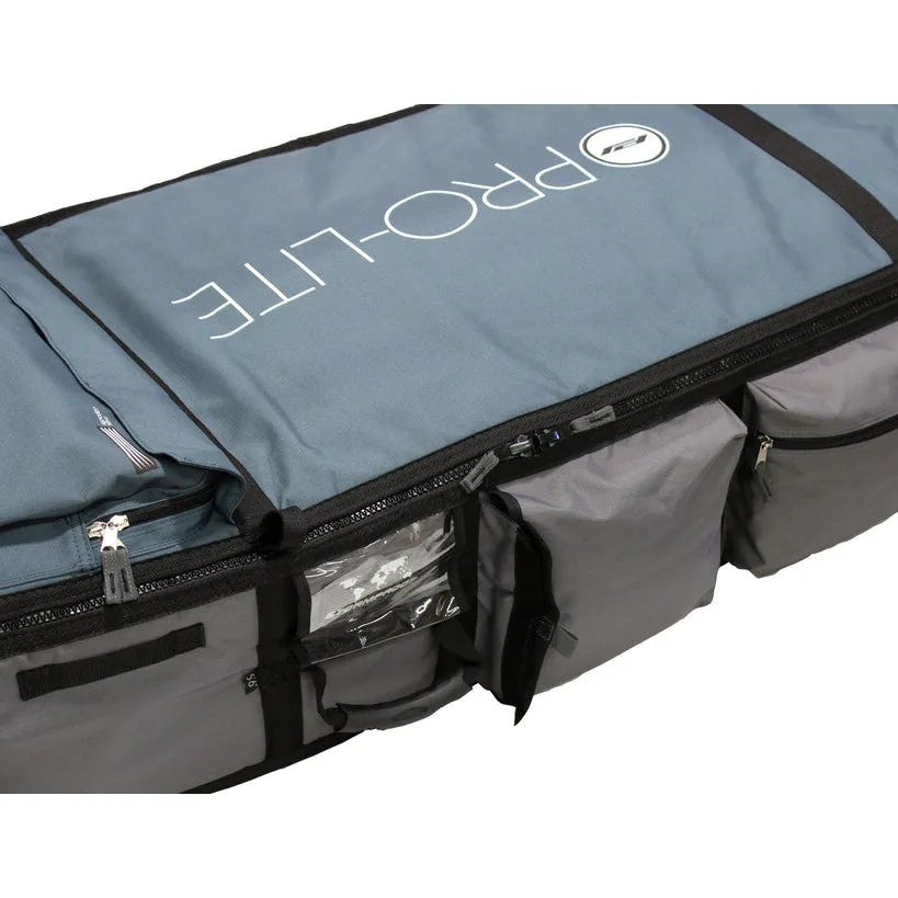 Pro-Lite Board Bag - Wheeled Coffin-Longboard 9'0 & 9'6 (2-4 Boards) navy/gray