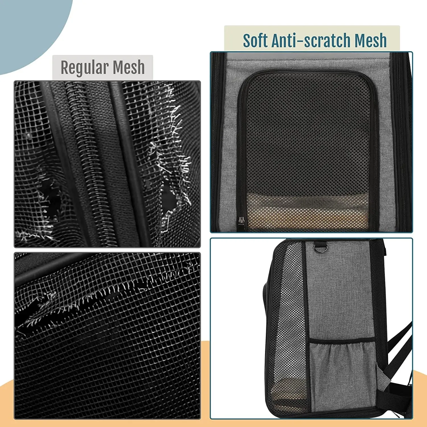 Soft Plush Cat Backpack Carrier