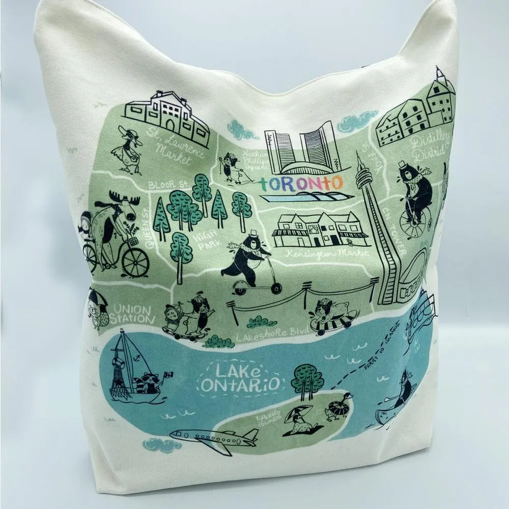 The Doodle Diary Tote Bag - Toronto Map