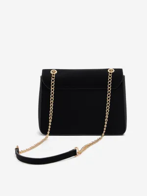 Westside Black Textured Sling Bag